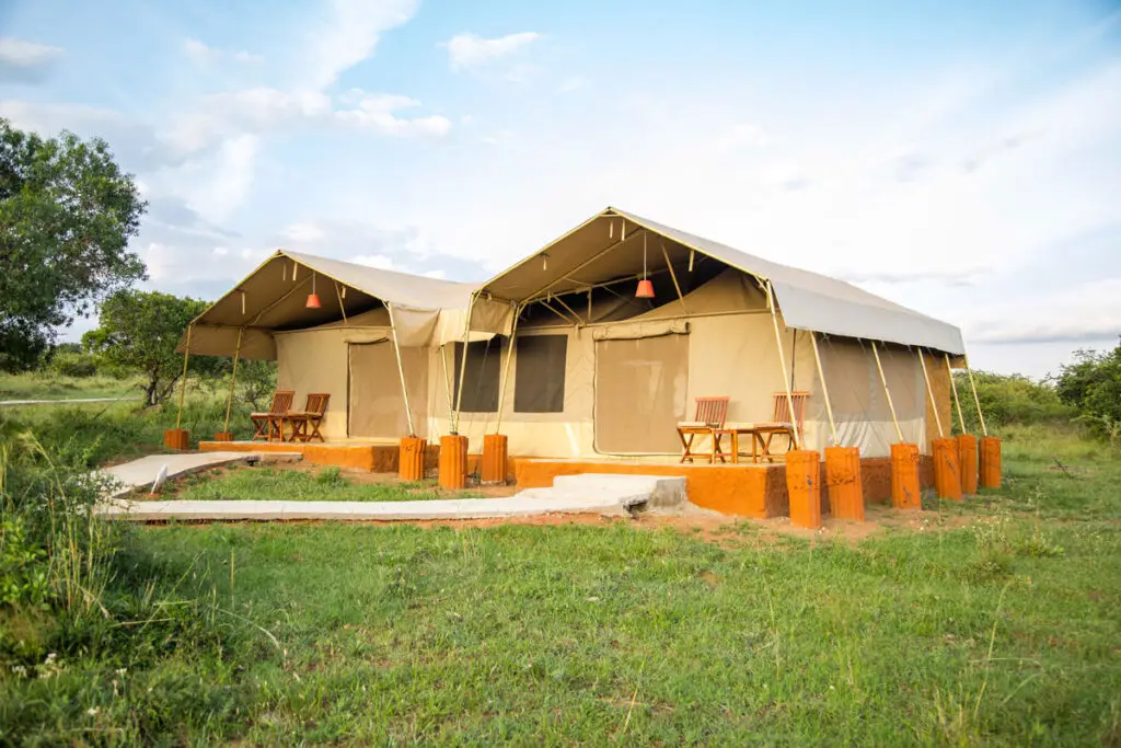 Kenya Adventure Safari Luxury camping tent in Amboseli National Reserve