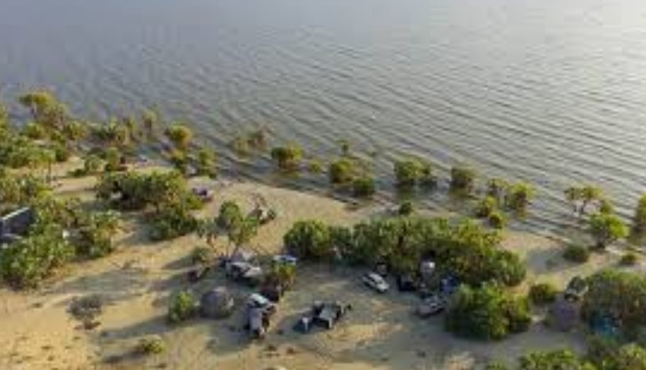 A villake on the shores of Lake Turkana